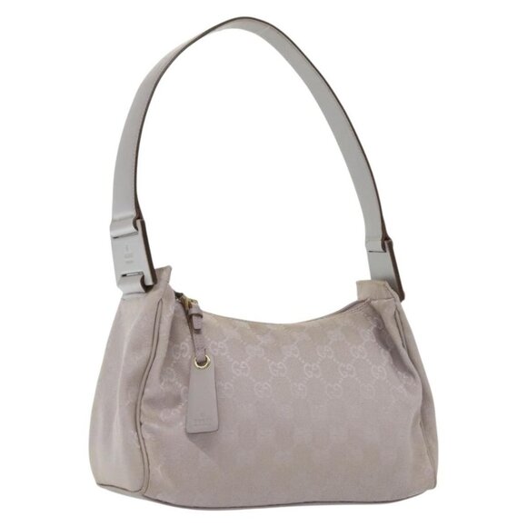 GUCCI GG Canvas Shoulder Bag Purple Gold 92699 Auth 137651 - Picture 1 of 16